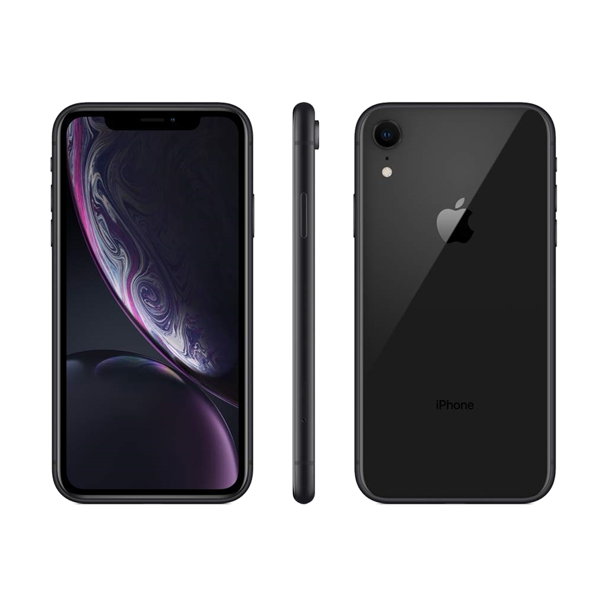 Apple iPhone XR (A1984) - 64GB - 6.1" - WiFi + Cellular Unlocked - Black - Refurbished