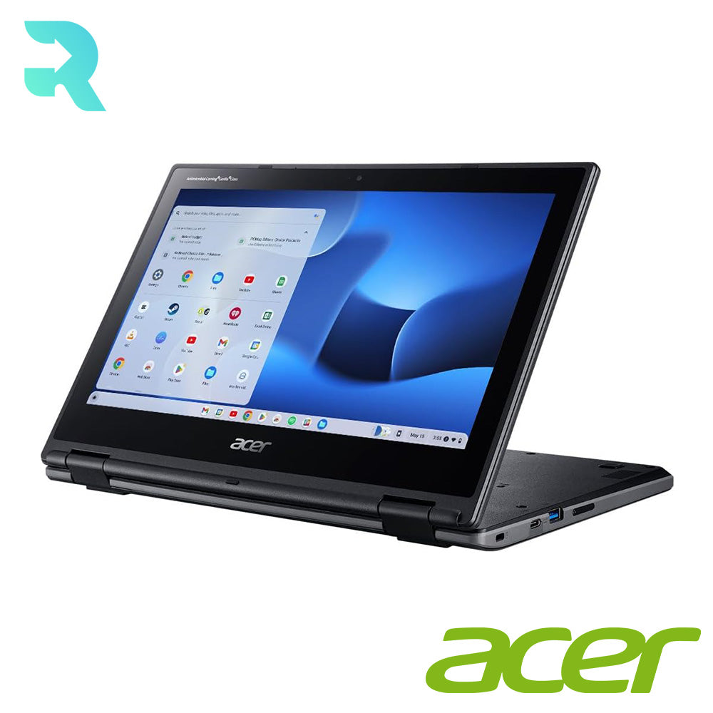 Refurbished Acer Chromebook Spin 311 R721T 11.6" 2-in-1 Touchscreen Laptop 4GB RAM 32GB eMMC Black (Good Condition)