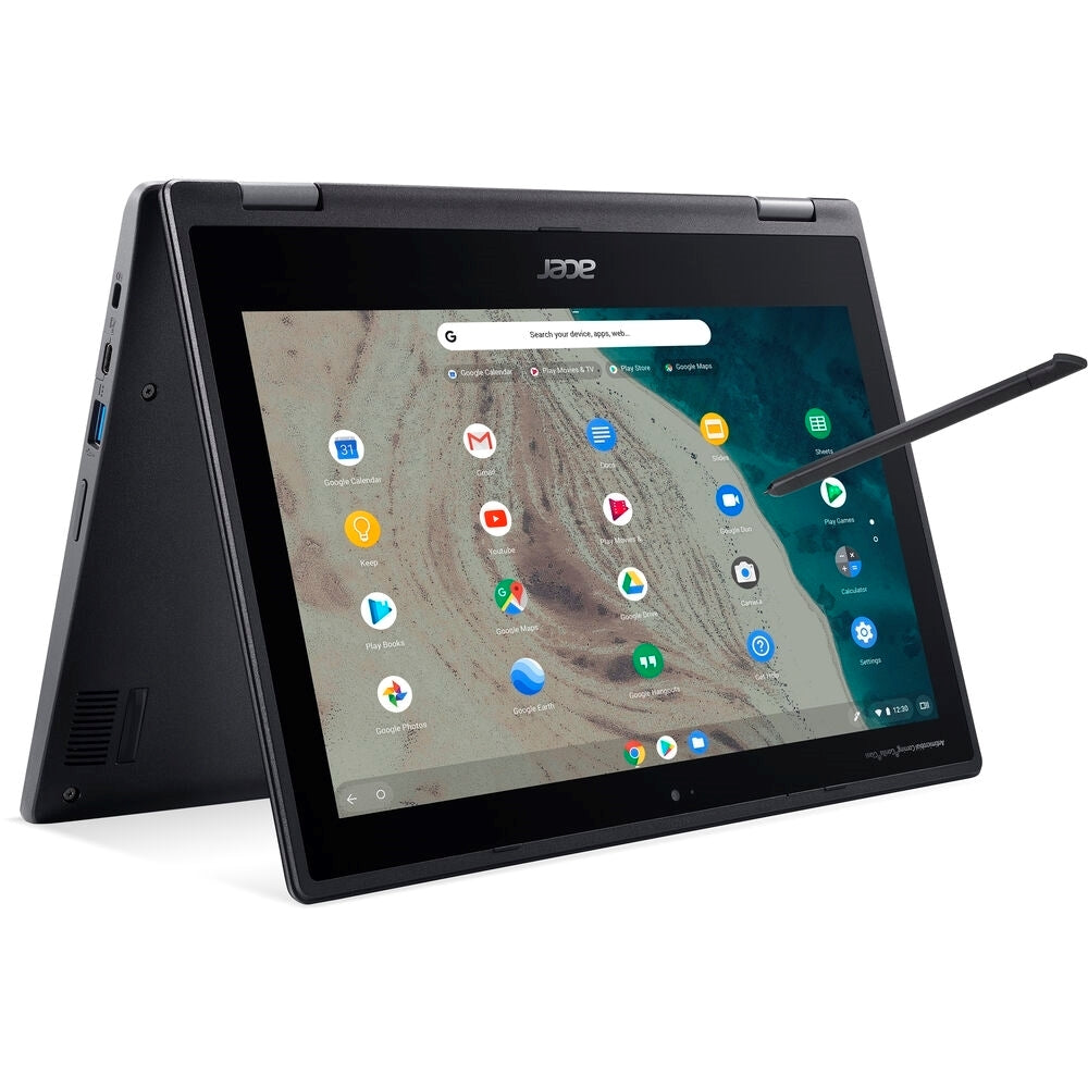 Acer Chromebook 11 Spin 511 R752TN-C3DD NX.ATPAA.001 11.6" Touch 4GB 32GB eMMC Celeron® N4020, Black