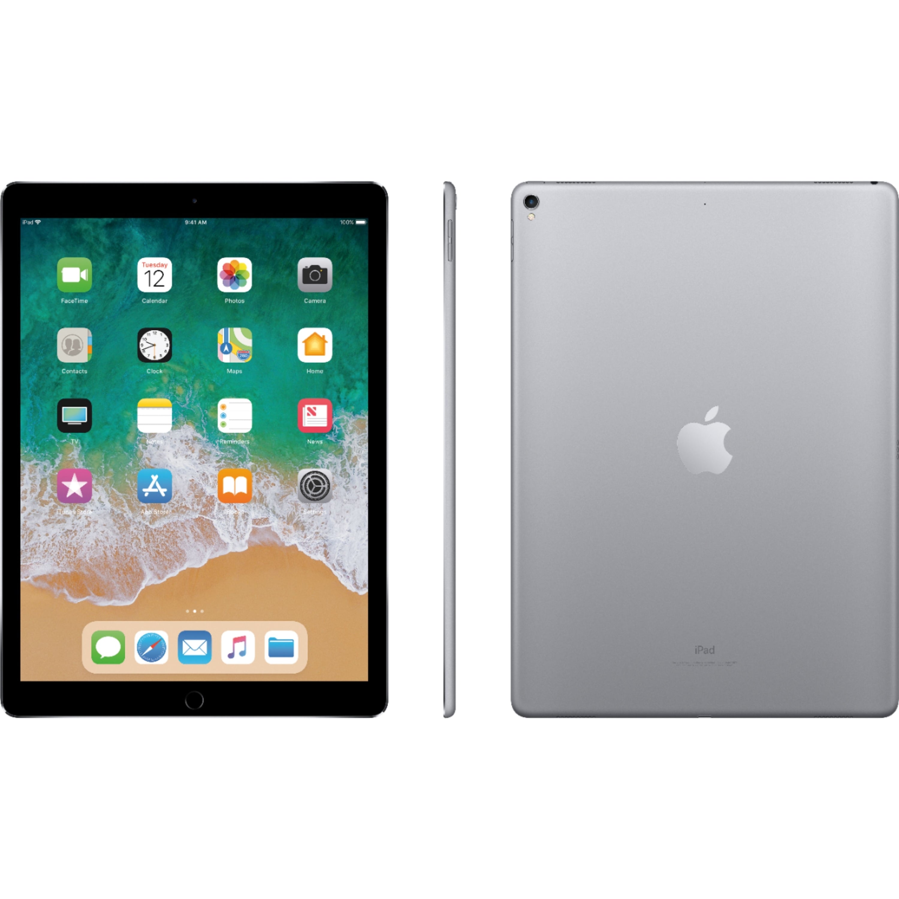 Apple iPad Pro MQEE2LL/A 12.9" Tablet 256GB WiFi + 4G LTE Fully Unlocked, Space Gray