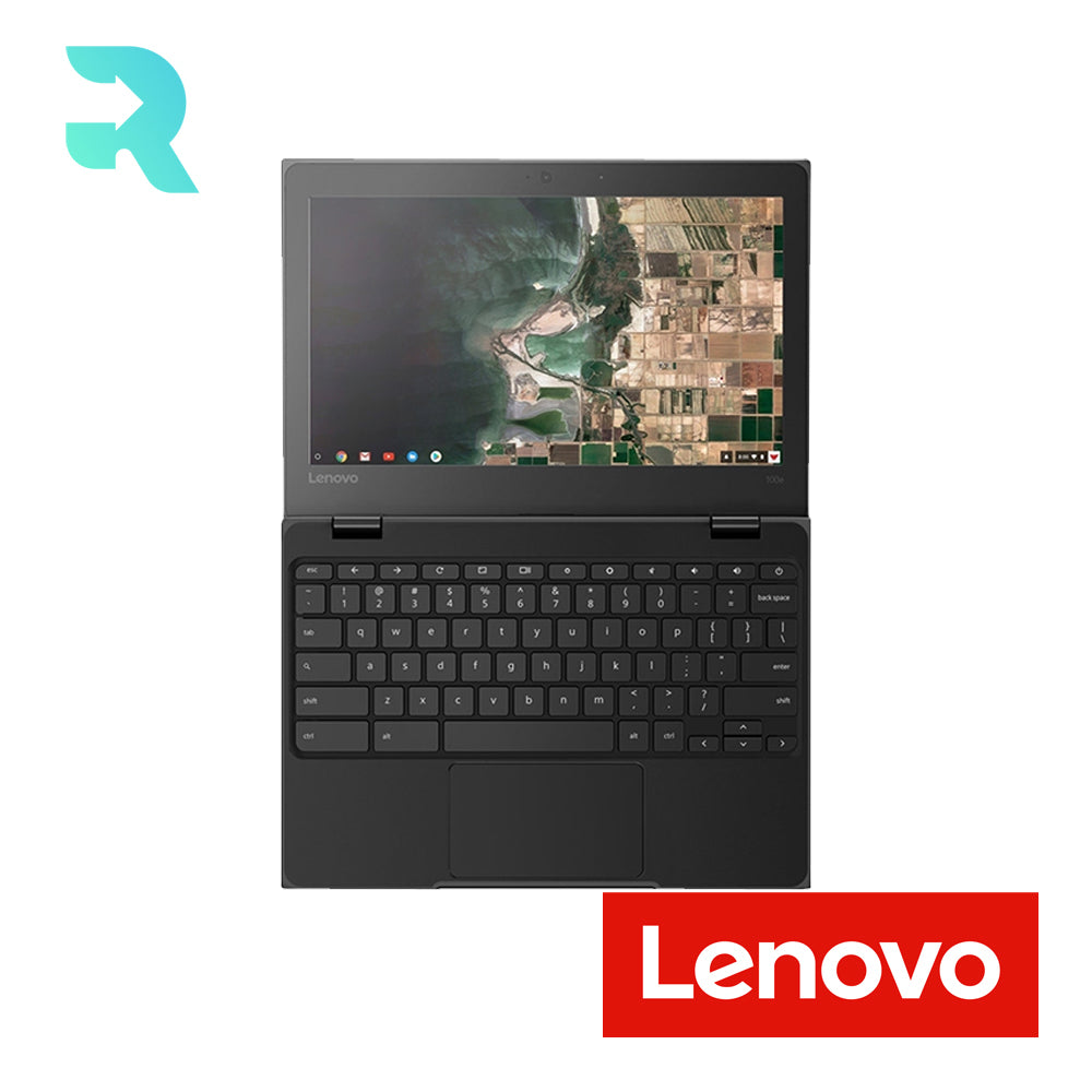 Refurbished Lenovo Chromebook 11.6" Laptop Intel Celeron N3350 4GB RAM 16GB eMMC Black (Good Condition)