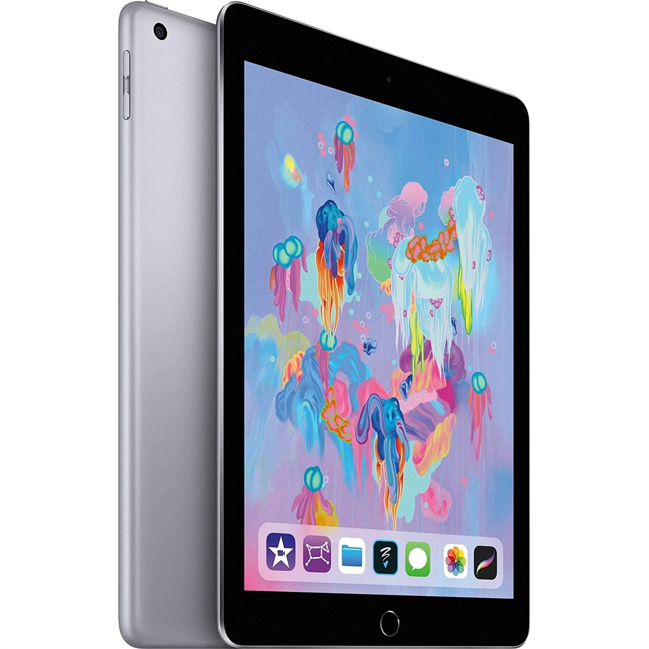 Apple iPad (6th Gen) MR7F2LL/A 9.7" Tablet 128GB WiFi, Space Gray D