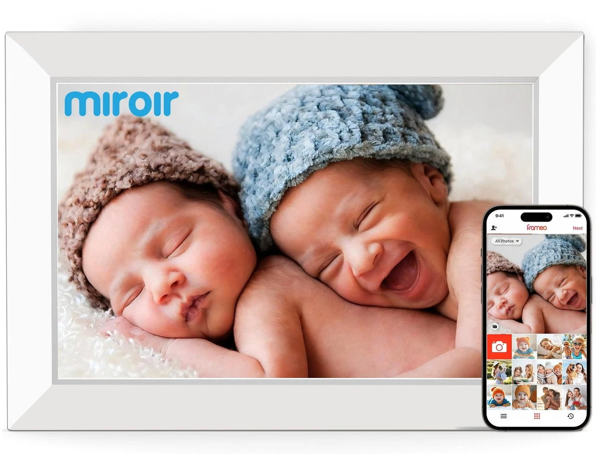 Miroir 10.1" Digital Photo Frame via Frameo App WiFi 32GB (New)
