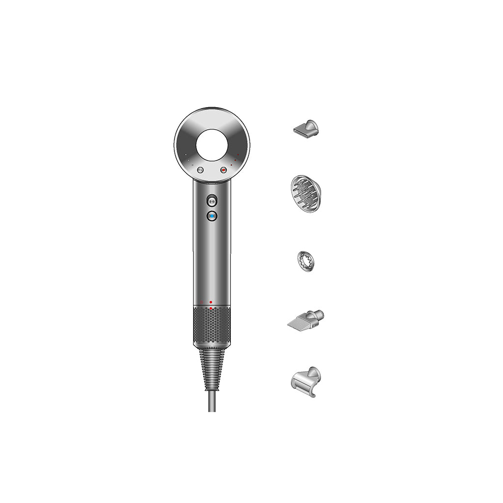 Dyson Supersonic Hair Dryer Gray (Excellent Condition)