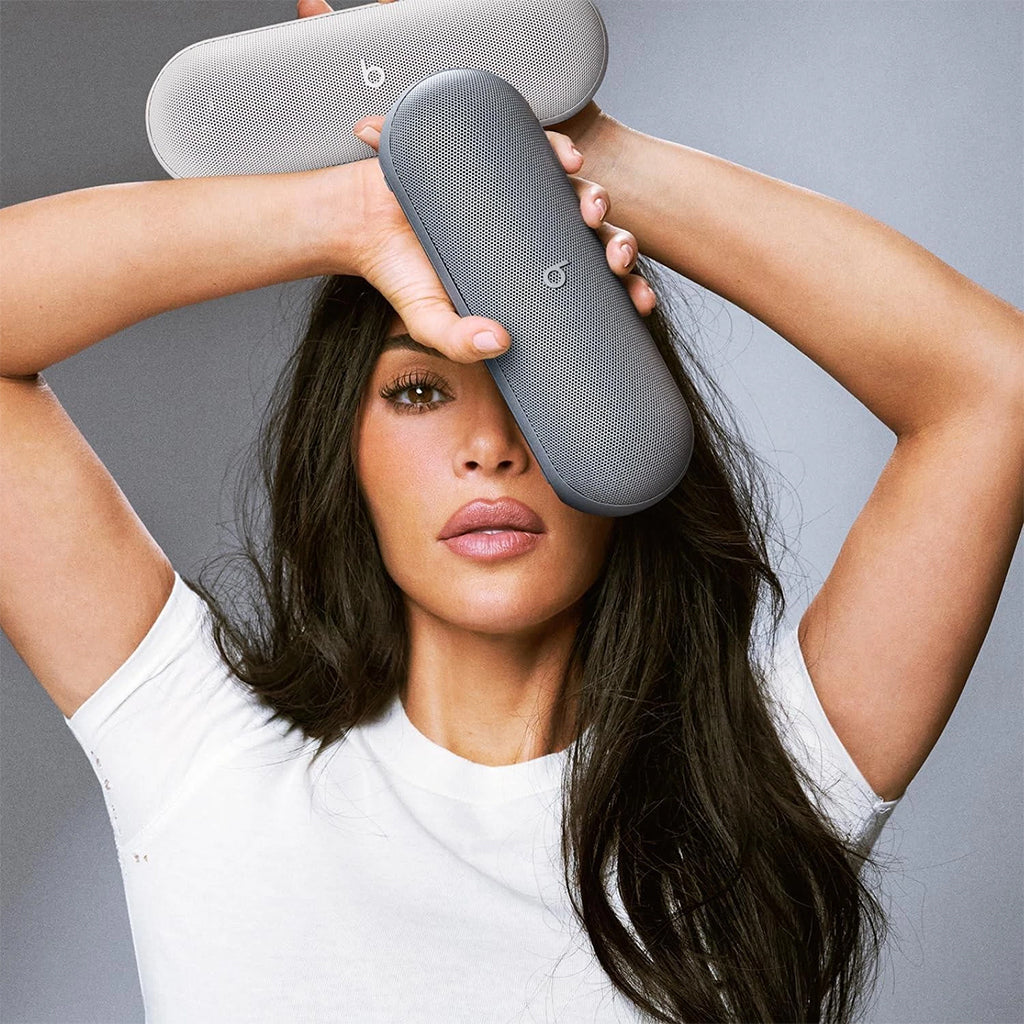 Refurbished Beats Pill x Kim Kardashian Wireless Bluetooth Speaker Light Gray (Excellent Condition)