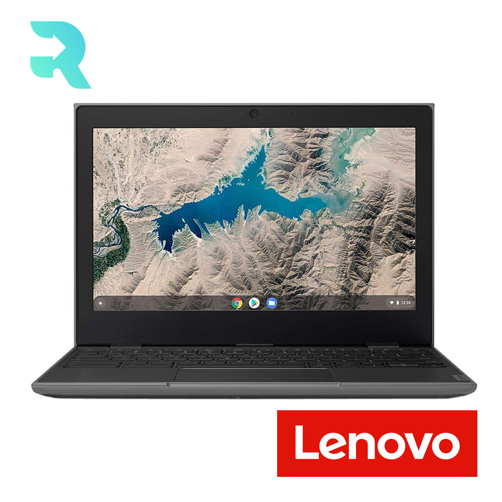 Refurbished Lenovo Chromebook 100e 11.6" Laptop Intel Celeron N3350 4GB RAM 32GB eMMC Black (Good Condition)
