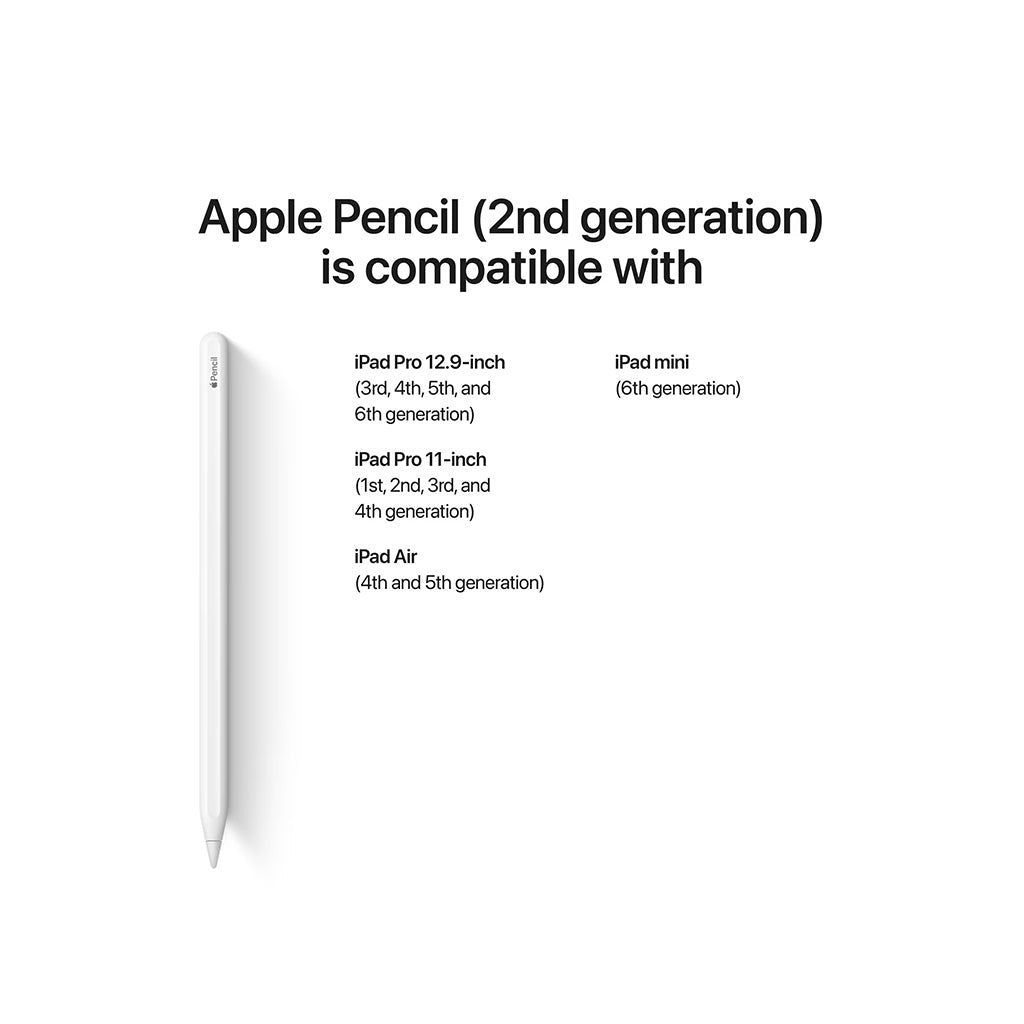 Refurbished Apple Pencil 2nd Gen A2051 Bluetooth White (Excellent Condition)