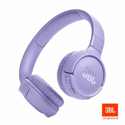 JBL Tune 520BT Wireless On-Ear Headphones with Pure Bass Sound Purple