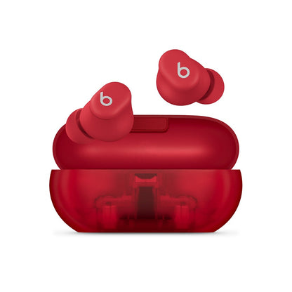Beats Solo Buds True Wireless Earbuds Transparent Red Excellent Condition