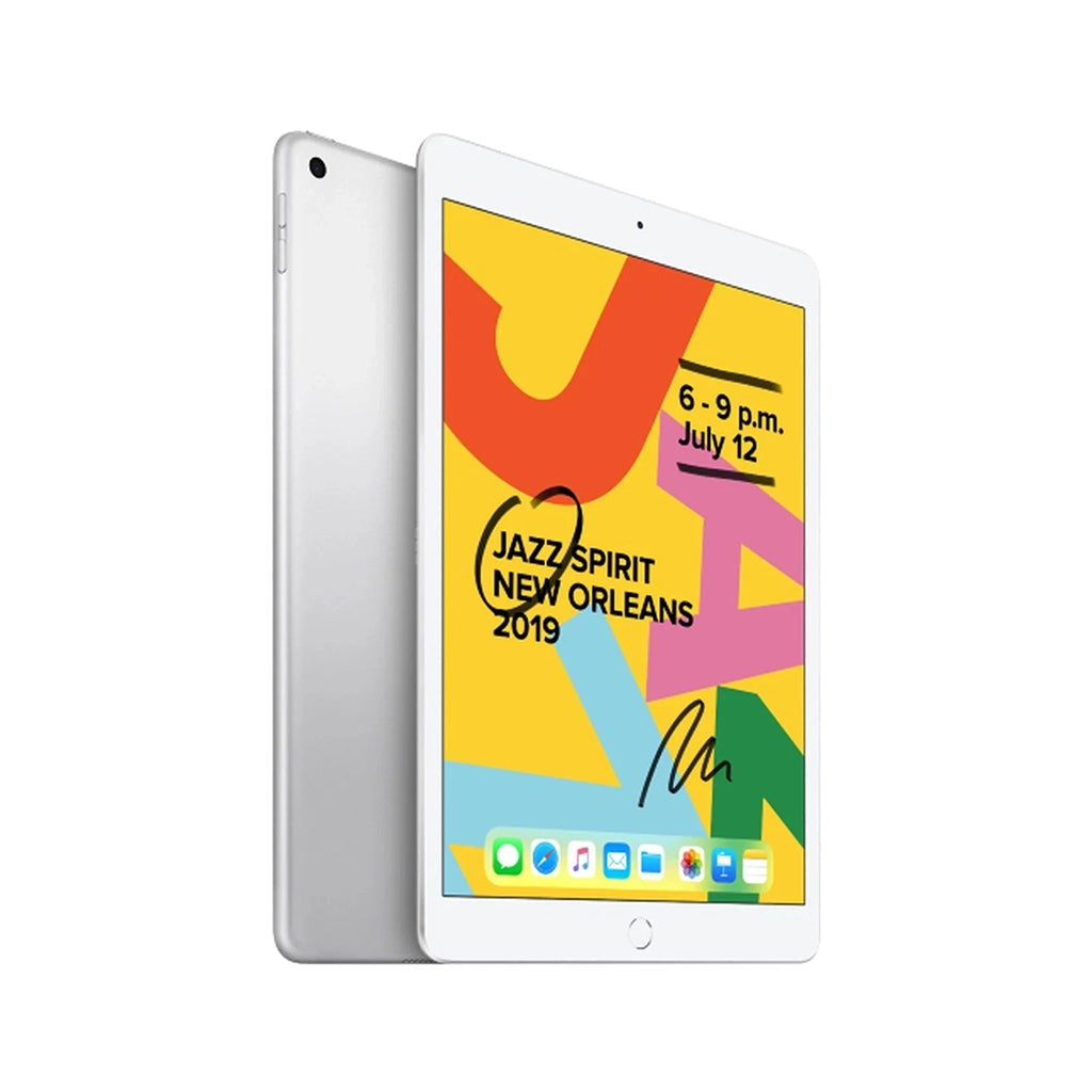 Refurbished Apple iPad 10.2" (7th Gen) Unlocked 32GB Silver Good Condition A2198