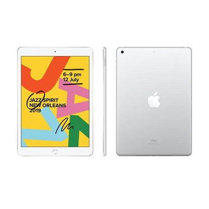 Refurbished Apple iPad 10.2" (7th Gen) Unlocked 32GB Silver Good Condition A2198