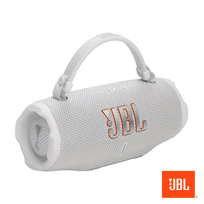 JBL Charge 6 Portable Bluetooth Speaker White Excellent Condition