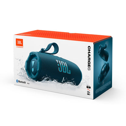 JBL Charge 6 Portable Bluetooth Speaker Blue Excellent Condition