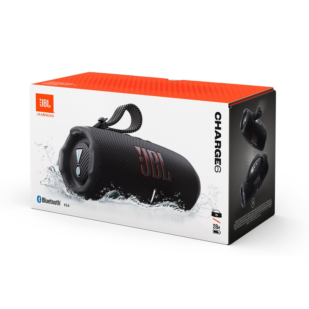JBL Charge 6 Portable Bluetooth Speaker Black Excellent Condition