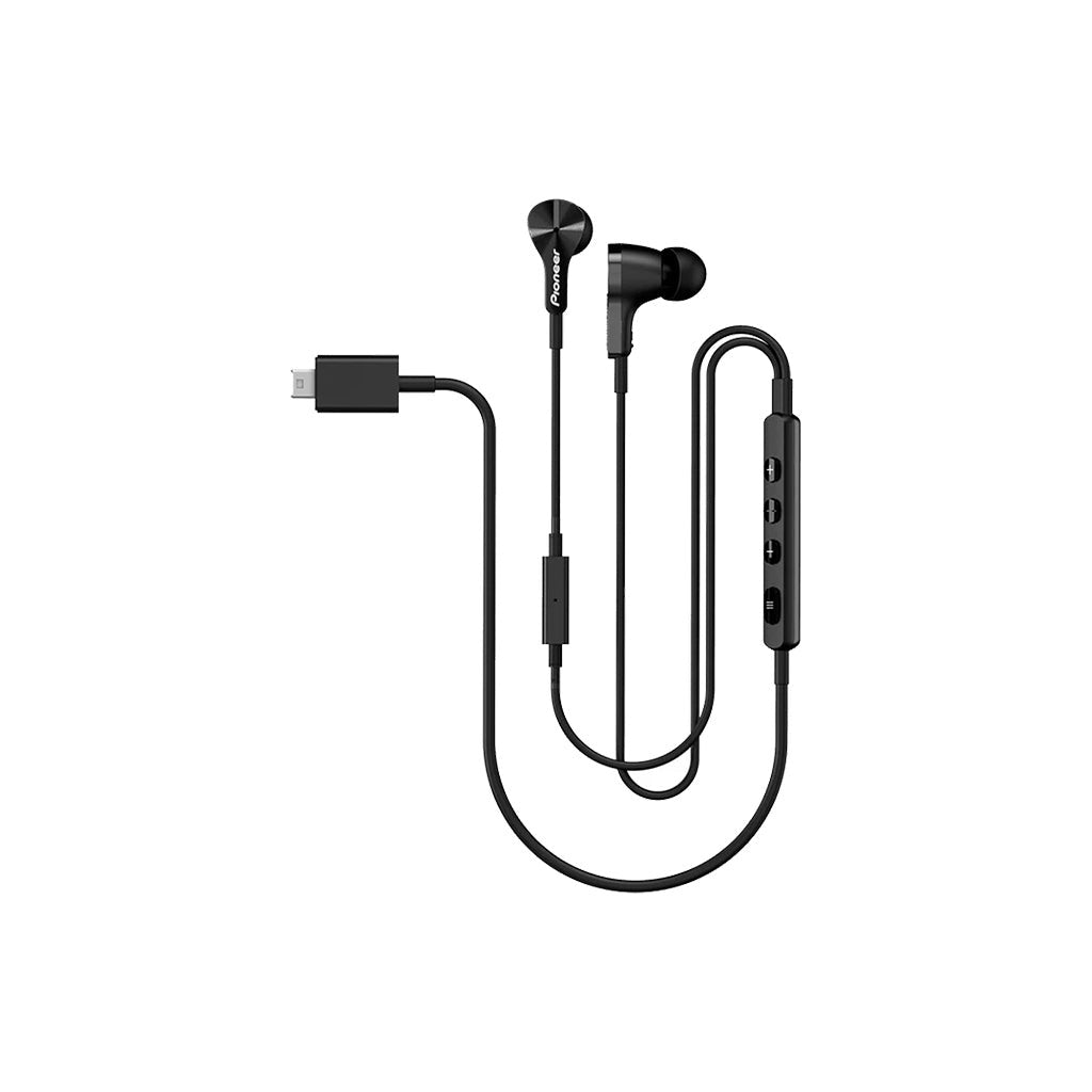 Pioneer Rayz Pro Lightning Earphones Onyx/Black Like New Condition SE-LTC7R-B(B)