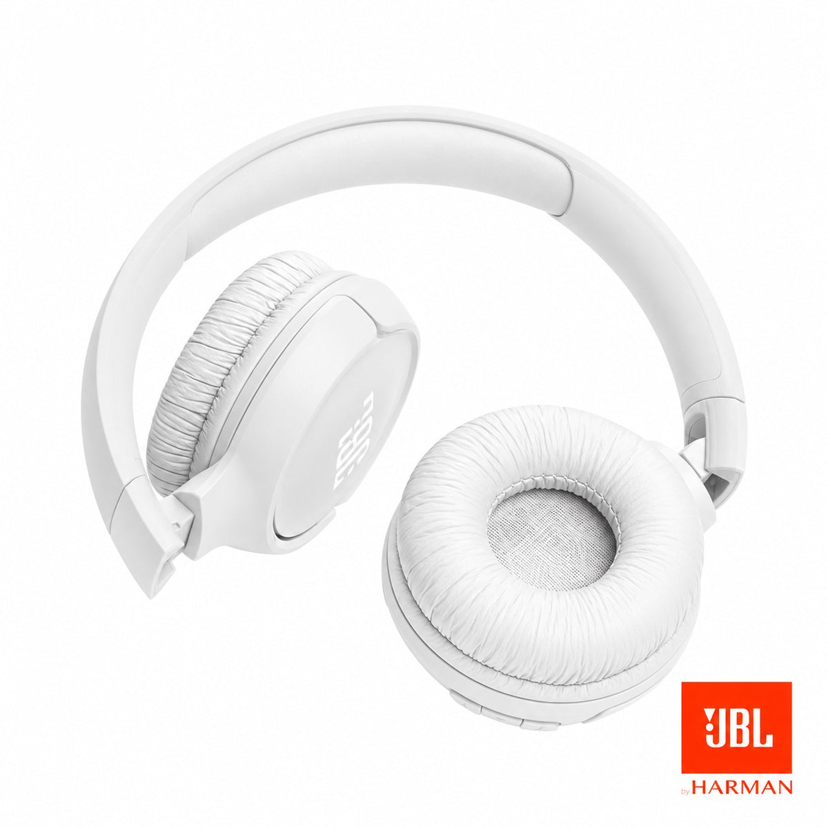 Refurbished JBL Tune 520BT Wireless On-Ear Headphones with Pure Bass Sound White